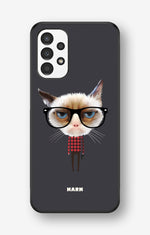 Samsung Galaxy A13 Hard Case – Hipster Cat - View 1