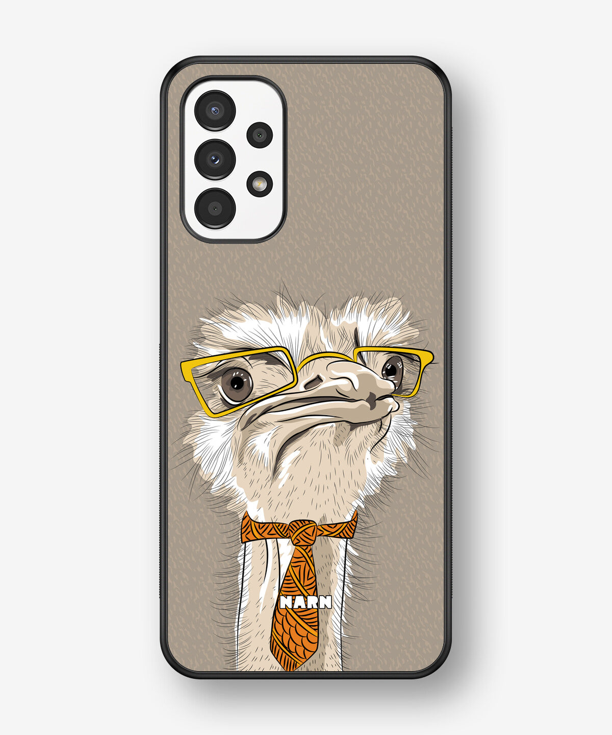 Samsung Galaxy A13 Hard Case – Hipster Ostrich - View 1