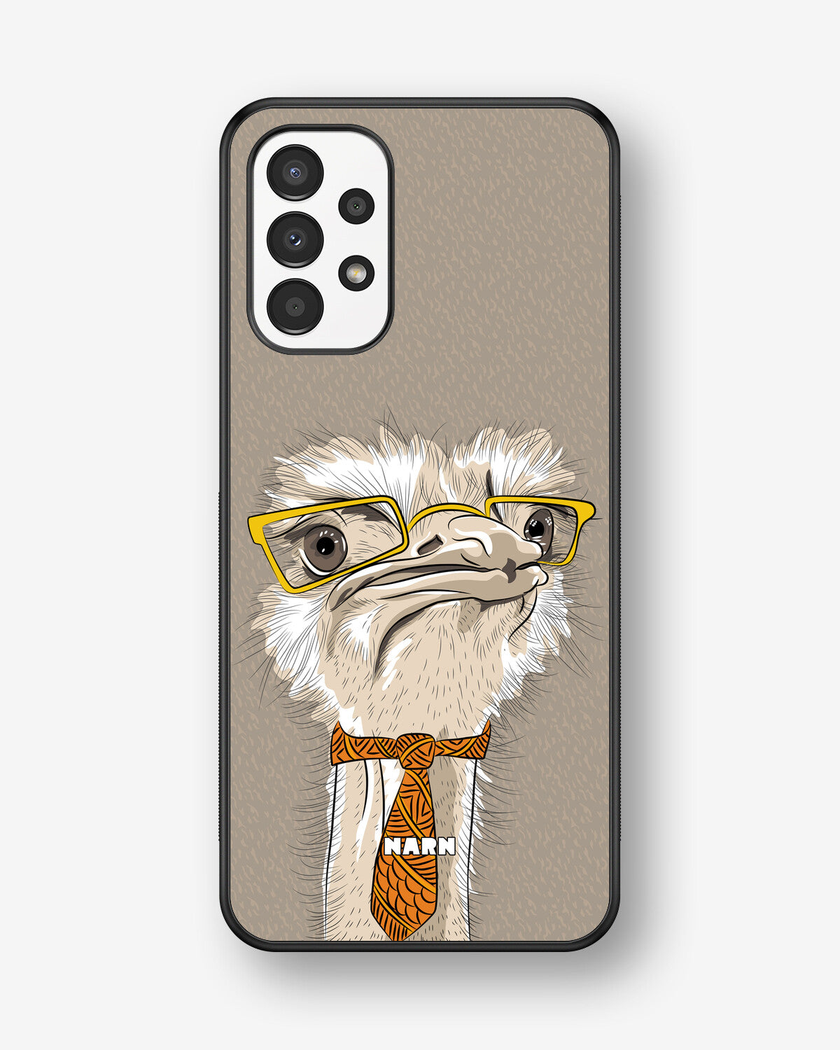 Samsung Galaxy A13 Hard Case – Hipster Ostrich - View 1