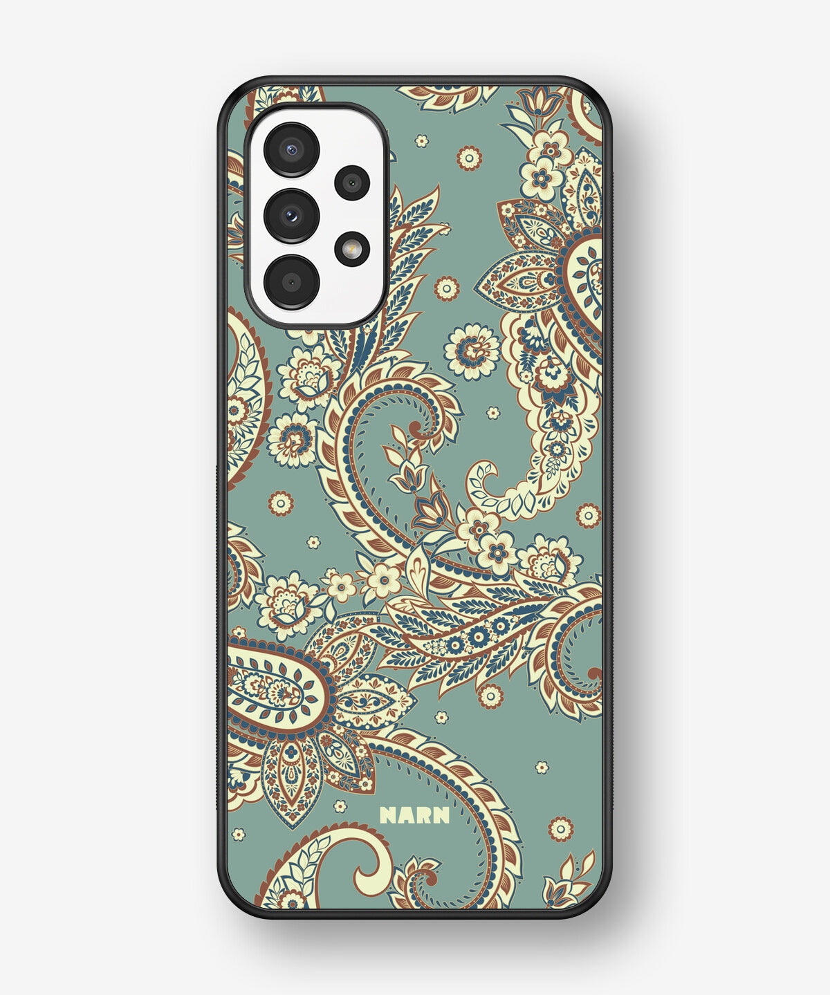 Samsung Galaxy A13 Hard Case – Paisley Green - View 1