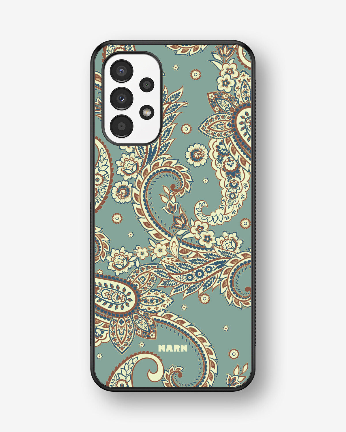 Samsung Galaxy A13 Hard Case – Paisley Green - View 1