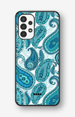 Samsung Galaxy A13 Hard Case – Turquoise Paisley - View 1