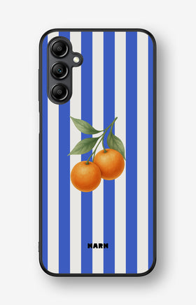 Samsung Galaxy A14 Hard Case – Orange Stripes - View 1