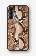 Samsung Galaxy A14 Hard Case – Brown Snakeskin - View 1