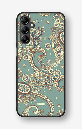 Samsung Galaxy A14 Hard Case – Paisley Green - View 1