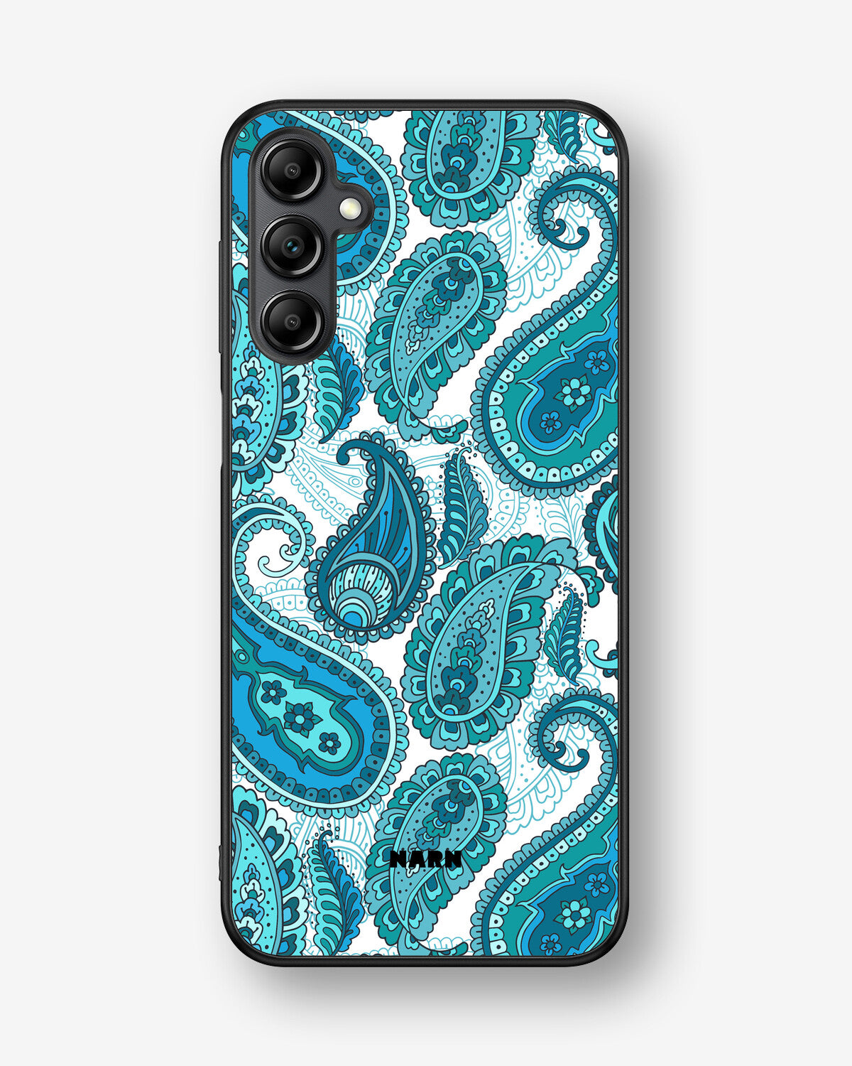 Samsung Galaxy A14 Hard Case – Turquoise Paisley - View 1