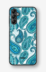 Samsung Galaxy A14 Hard Case – Turquoise Paisley - View 1