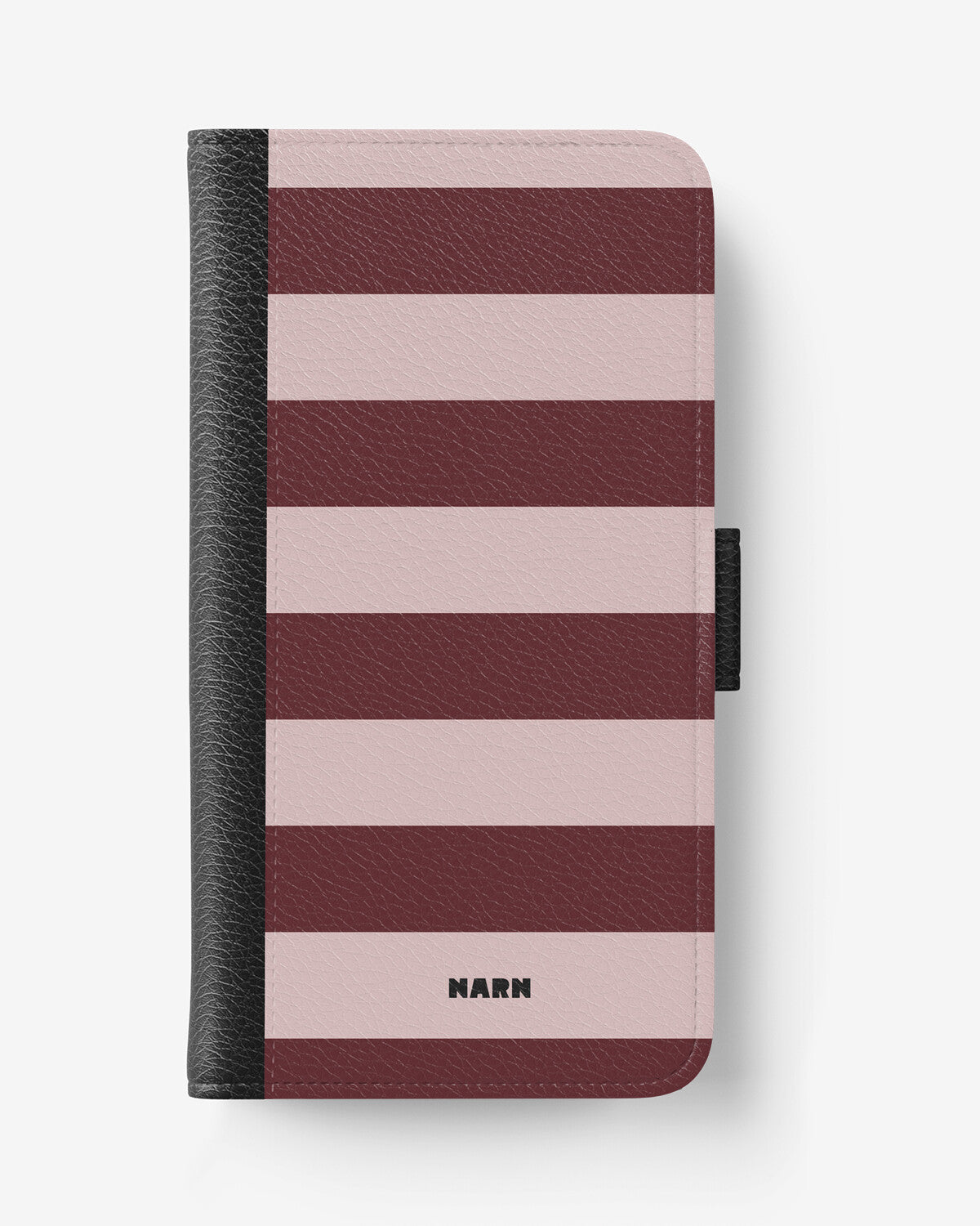 Samsung Galaxy A14 Wallet Case - Cranberry Stripe - View 1