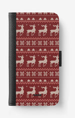 Samsung Galaxy A14 Wallet Case - Reindeer Knit - View 1
