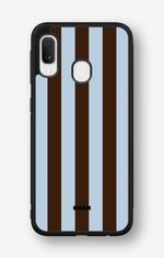 Samsung Galaxy A20e Hard Case – Bistro Stripes - View 1