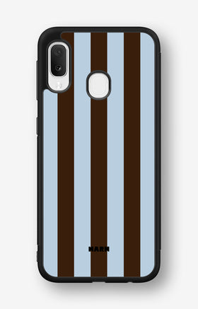 Samsung Galaxy A20e Hard Case – Bistro Stripes - View 1