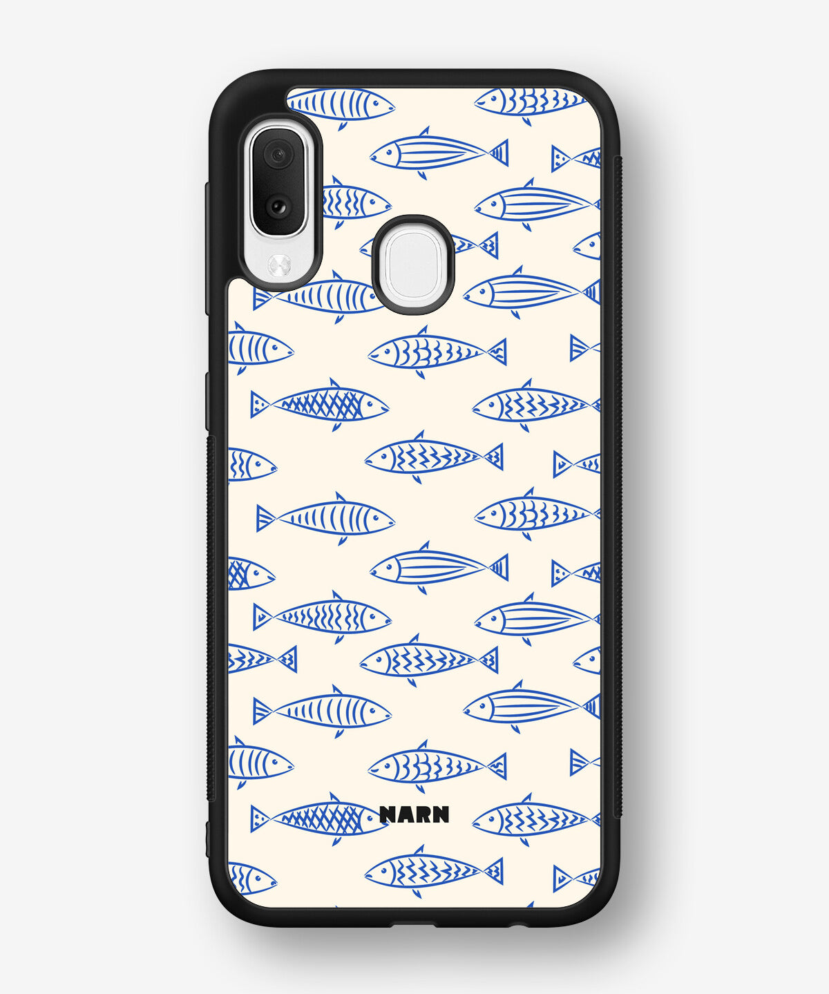 Samsung Galaxy A20e Hard Case – Blue Catch - View 1