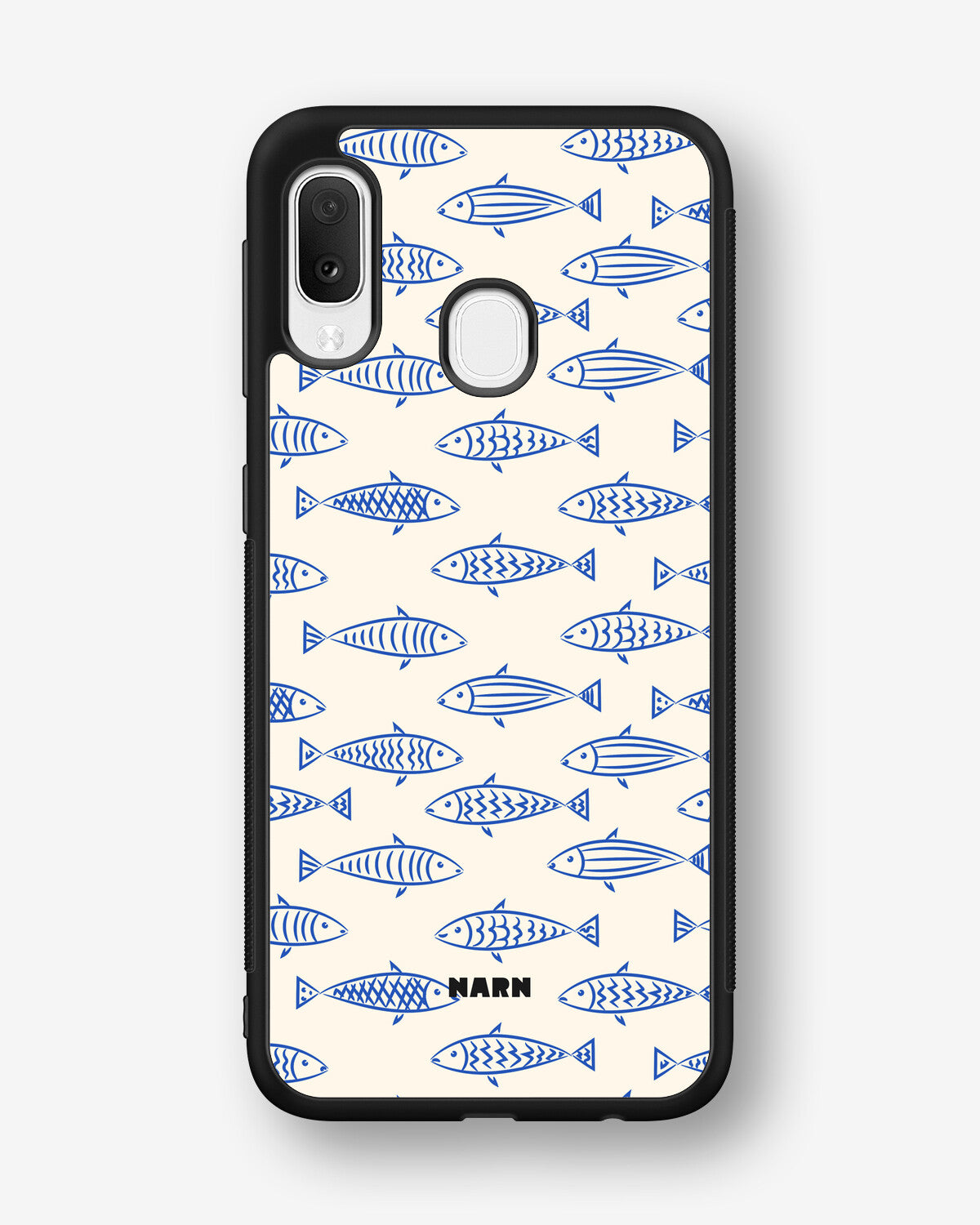 Samsung Galaxy A20e Hard Case – Blue Catch - View 1