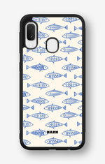 Samsung Galaxy A20e Hard Case – Blue Catch - View 1