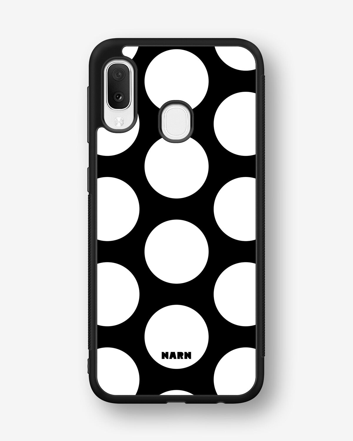 Samsung Galaxy A20e Hard Case – Bold Dots - View 1