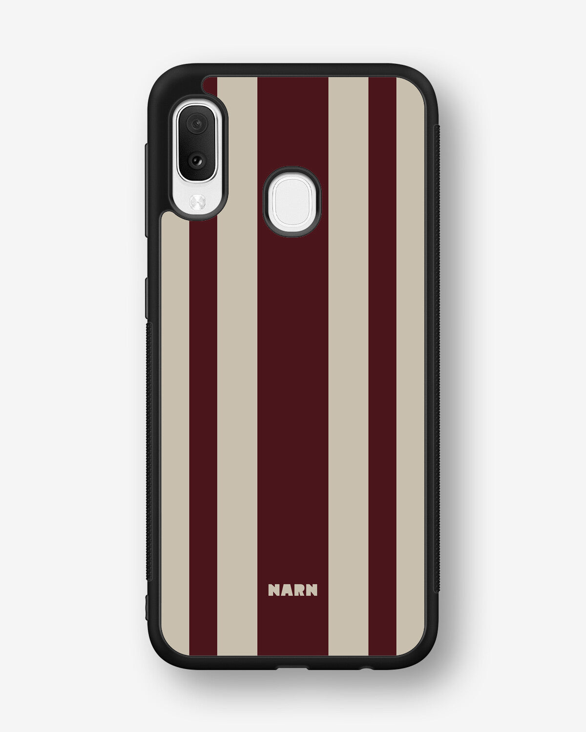 Samsung Galaxy A20e Hard Case – Bordeaux Stripe - View 1
