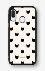 Samsung Galaxy A20e Hard Case – Kitty Dots - View 1