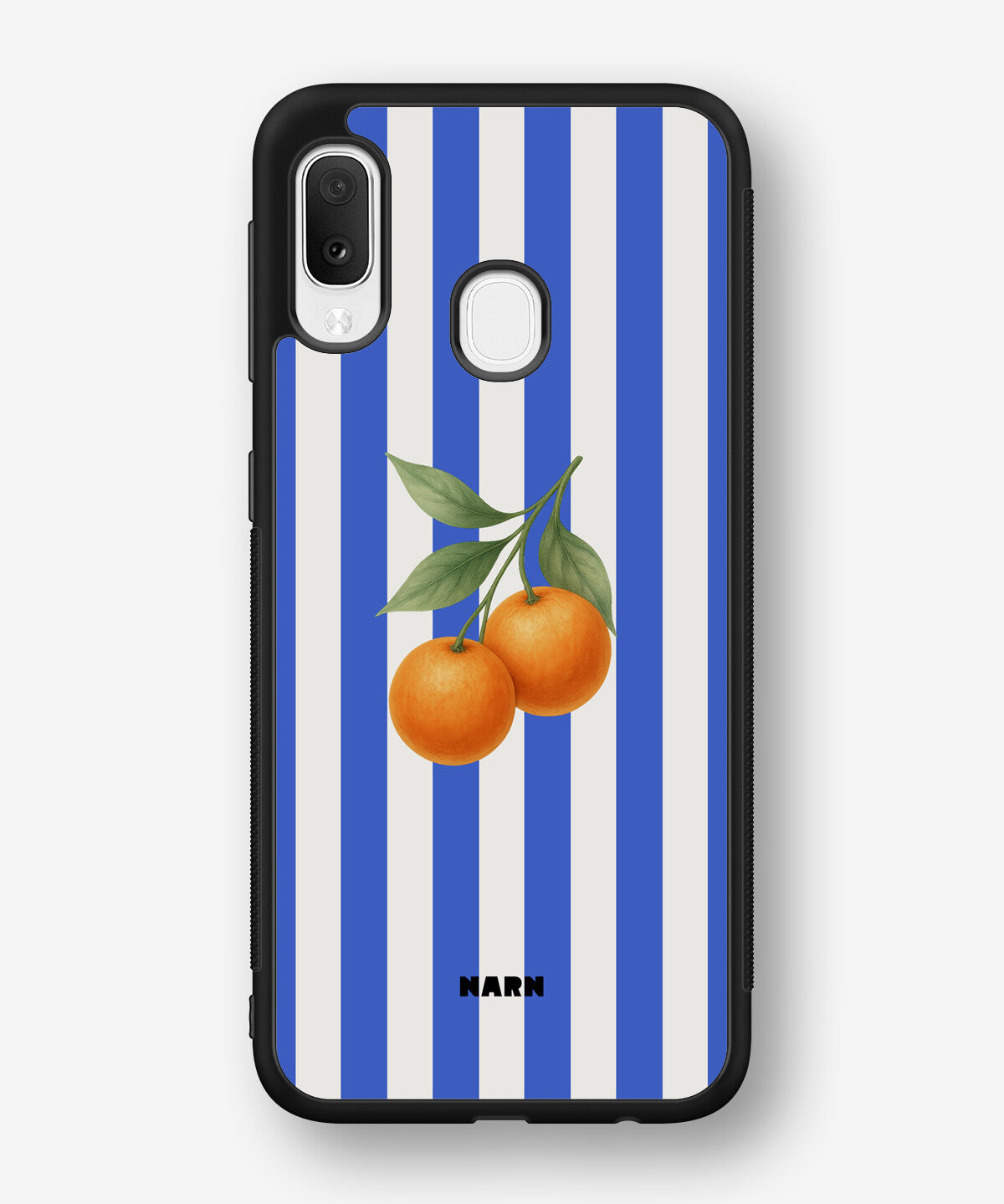 Samsung Galaxy A20e Hard Case – Orange Stripes - View 1