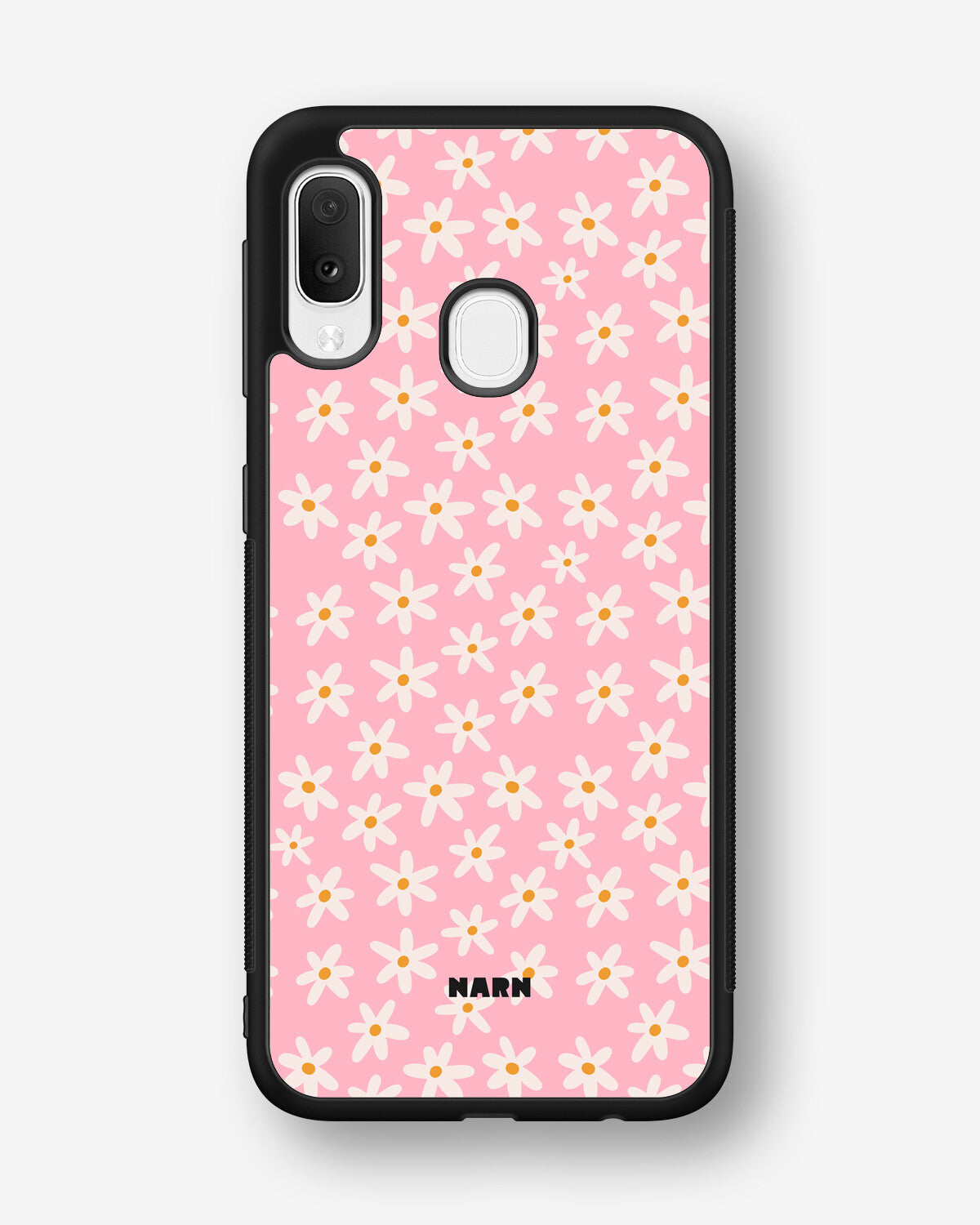 Samsung Galaxy A20e Hard Case – Pink Daisy - View 1