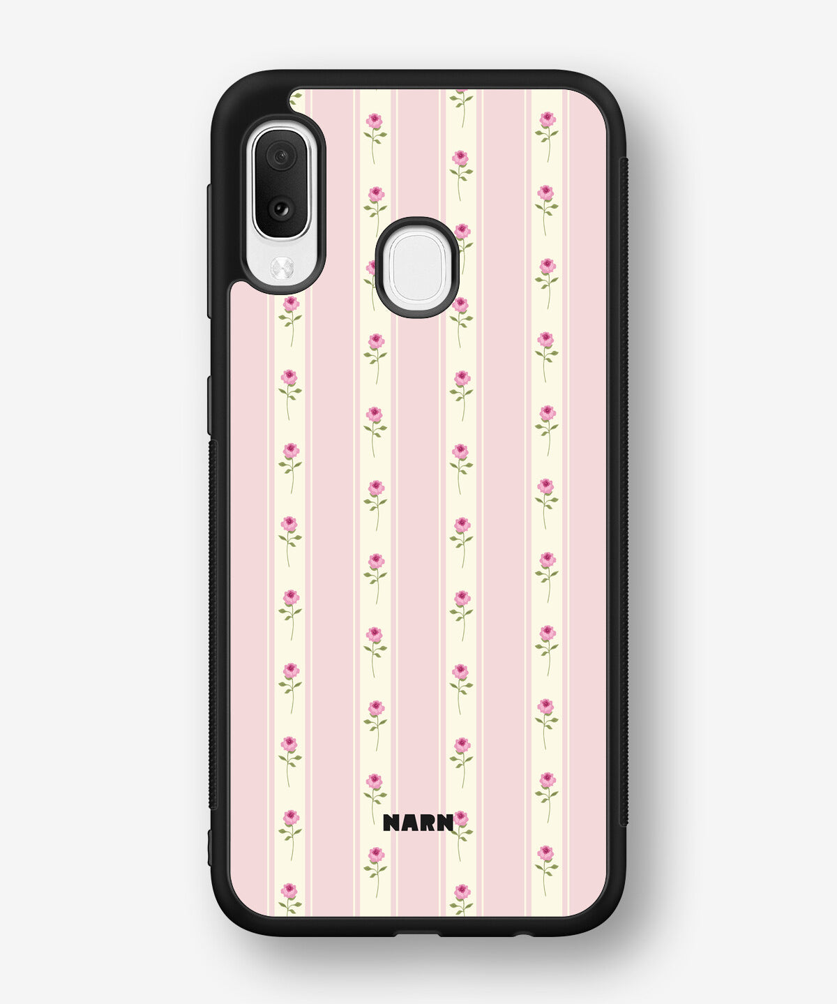 Samsung Galaxy A20e Hard Case – Rose Lines - View 1