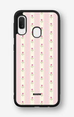 Samsung Galaxy A20e Hard Case – Rose Lines - View 1