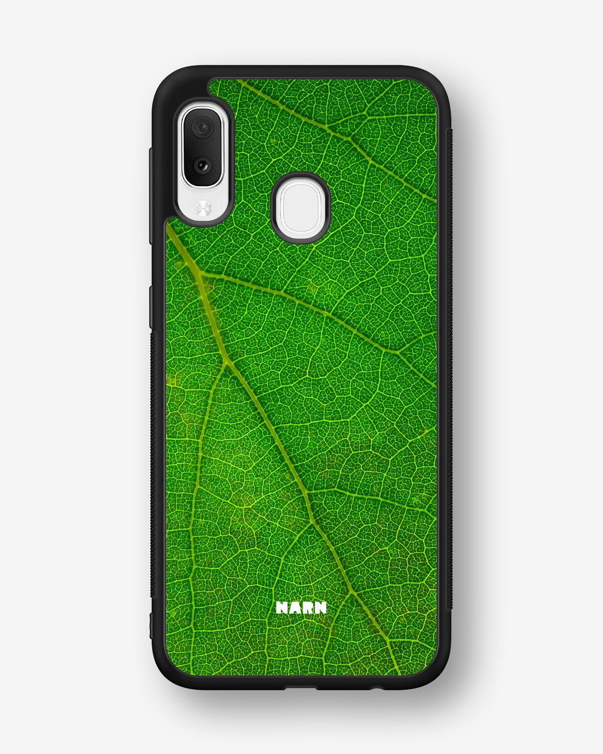 Samsung Galaxy A20e Hard Case – Green Leafy - View 1