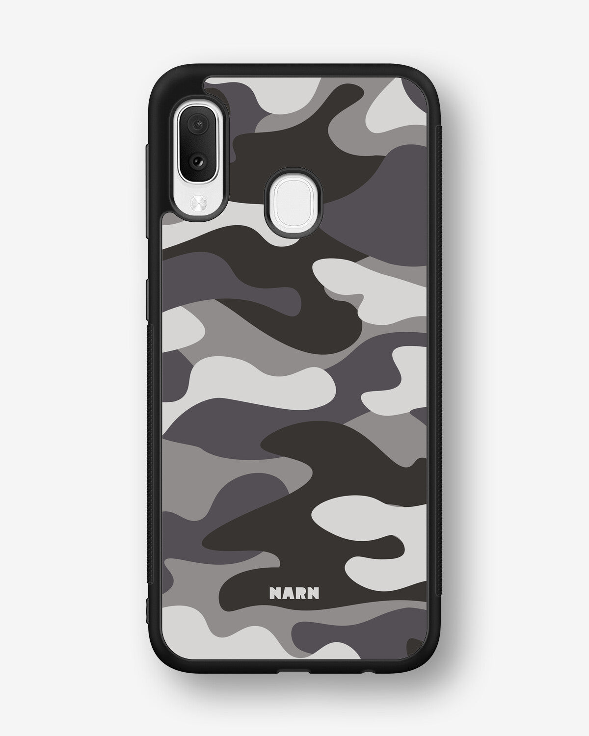 Samsung Galaxy A20e Hard Case – Grey Camo - View 1