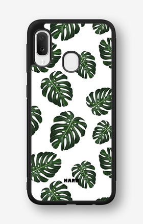Samsung Galaxy A20e Hard Case – Monstera Pattern - View 1
