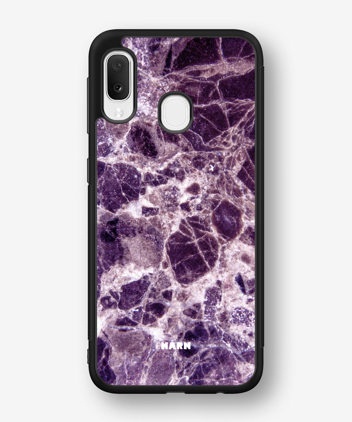 Samsung Galaxy A20e Hard Case – Purple Marble - View 1
