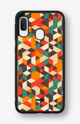 Samsung Galaxy A20e Hard Case – Retro Geometric - View 1