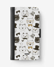 Samsung Galaxy A20e Wallet Case - Cartoon Cats - View 1