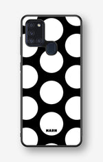 Samsung Galaxy A21s Hard Case – Bold Dots - View 1