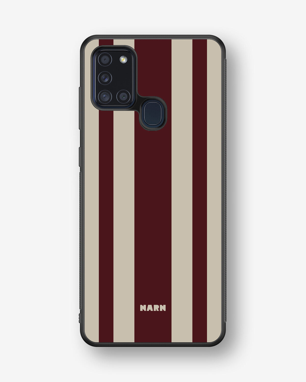 Samsung Galaxy A21s Hard Case – Bordeaux Stripe - View 1