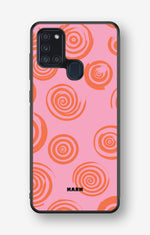 Samsung Galaxy A21s Hard Case – Candy Swirl - View 1
