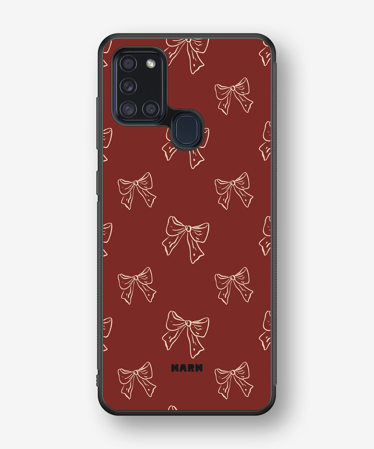 Samsung Galaxy A21s Hard Case – Cherry Bows - View 1