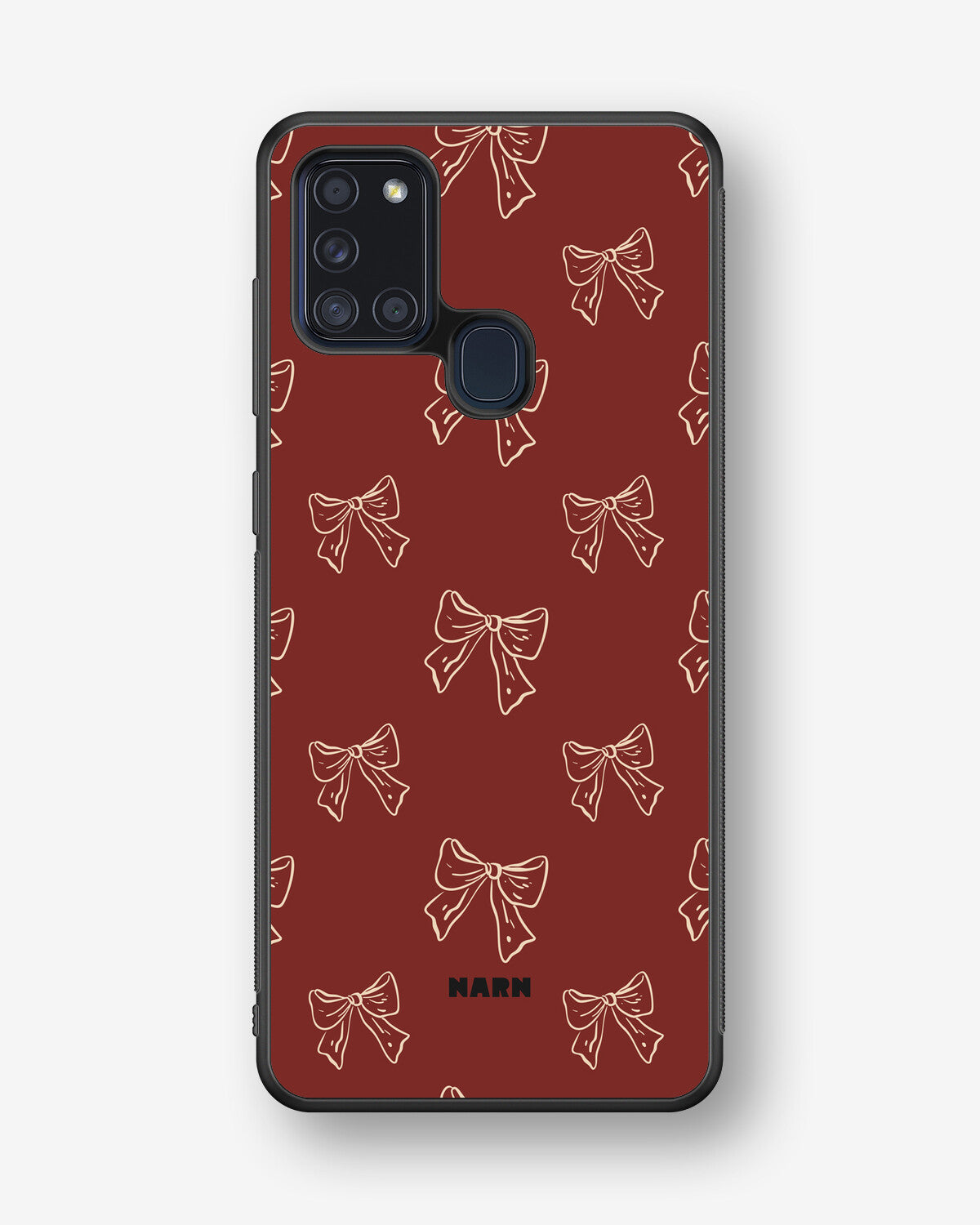 Samsung Galaxy A21s Hard Case – Cherry Bows - View 1