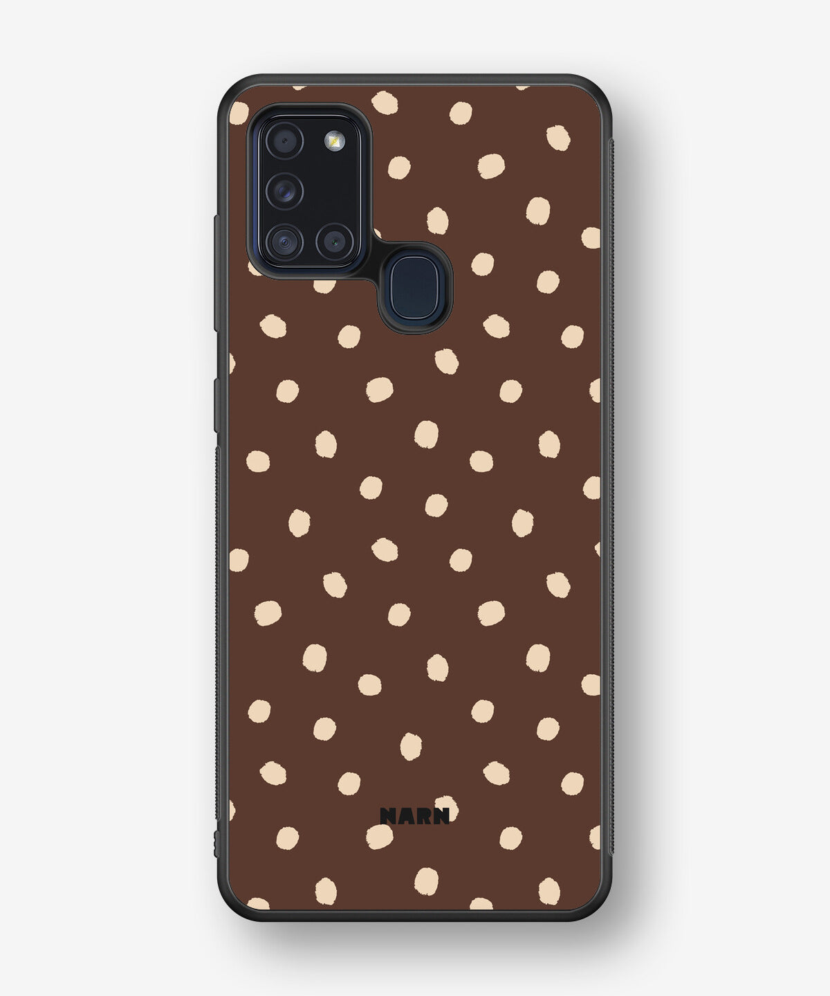 Samsung Galaxy A21s Hard Case – Choco Dots - View 1