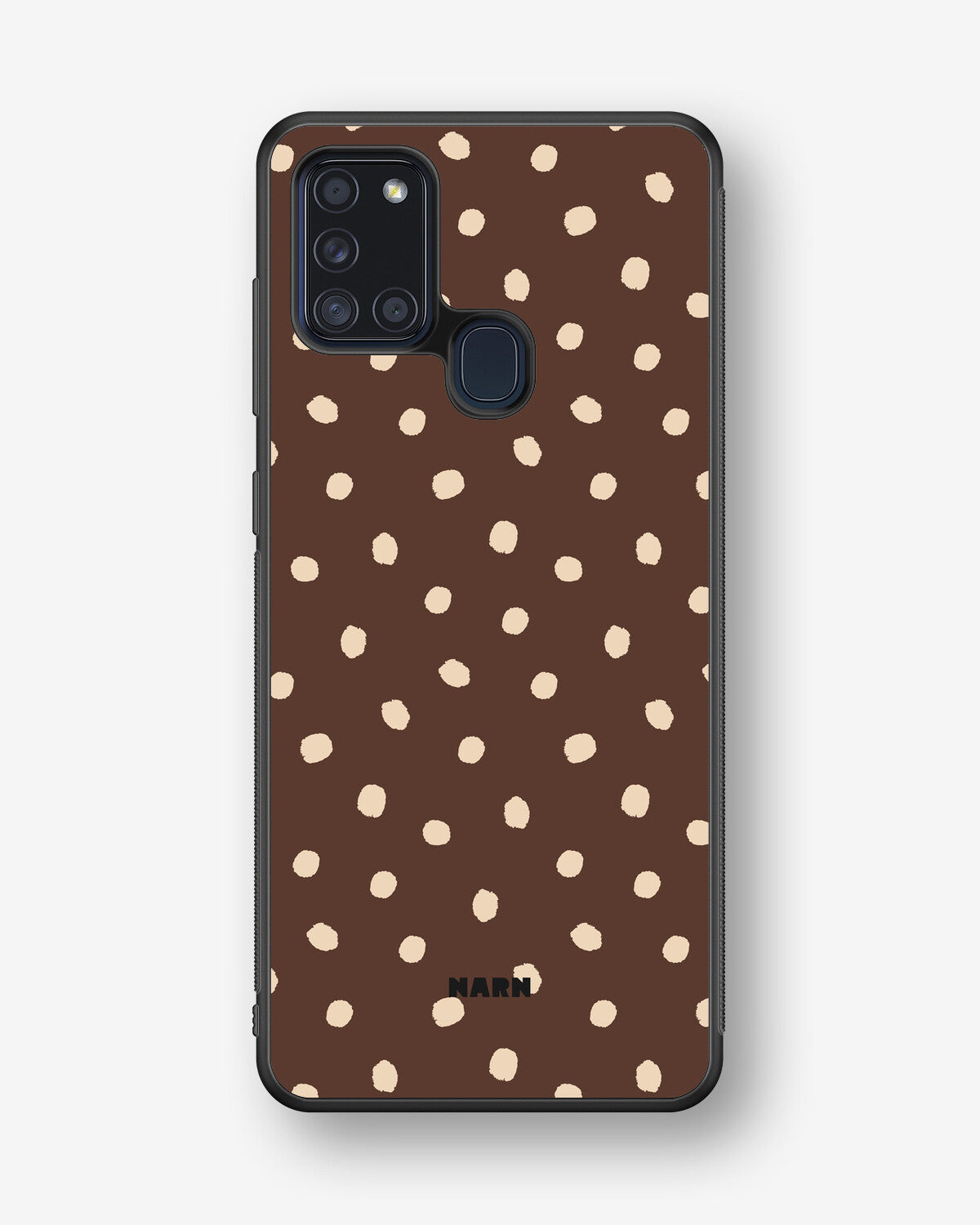 Samsung Galaxy A21s Hard Case – Choco Dots - View 1