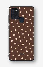 Samsung Galaxy A21s Hard Case – Choco Dots - View 1