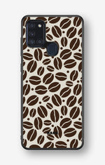 Samsung Galaxy A21s Hard Case – Coffee Beans - View 1