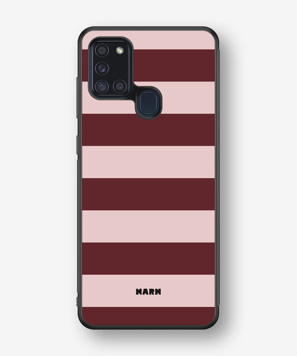 Samsung Galaxy A21s Hard Case – Cranberry Stripe - View 1