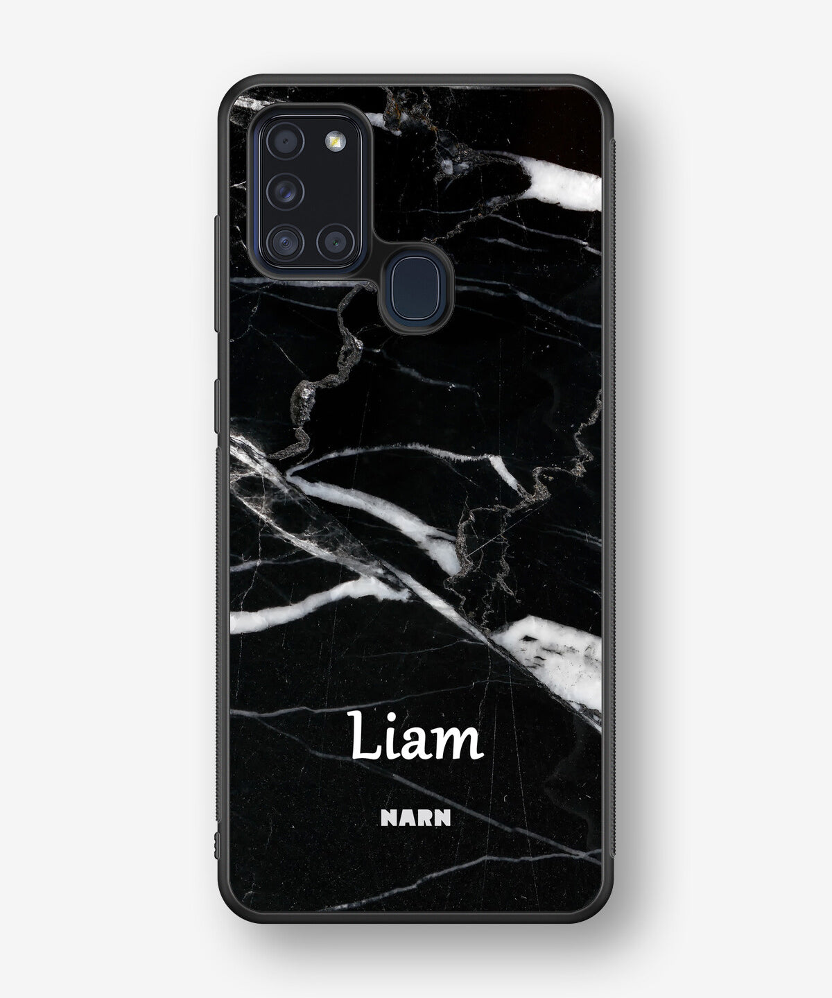 Samsung Galaxy A21s Hard Case – Custom - Black Marble - View 1