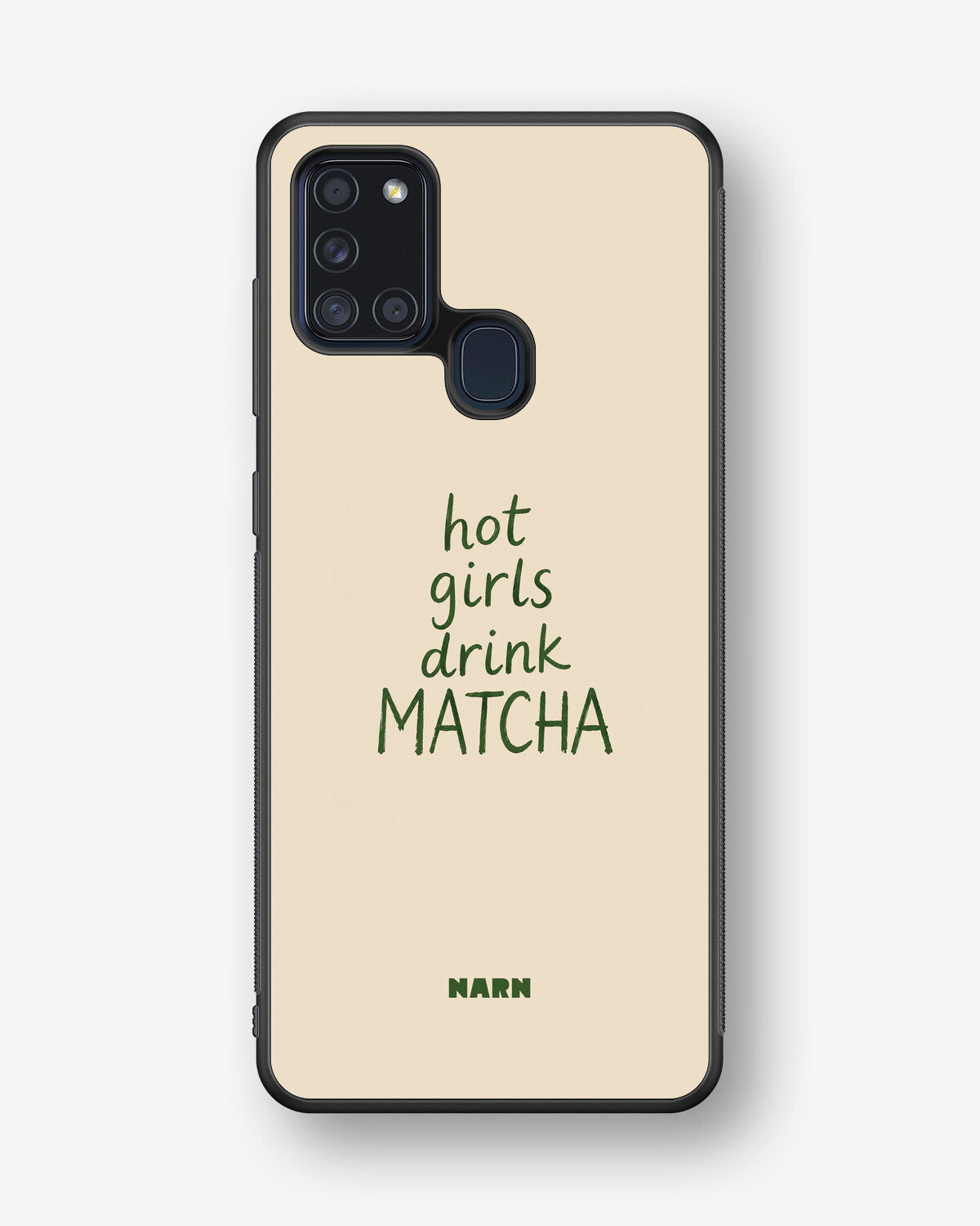 Samsung Galaxy A21s Hard Case – Drink Matcha - View 1