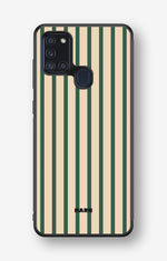 Samsung Galaxy A21s Hard Case – Evergreen Stripe - View 1