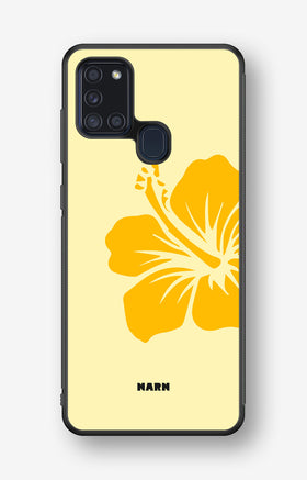 Samsung Galaxy A21s Hard Case – Golden Bloom - View 1