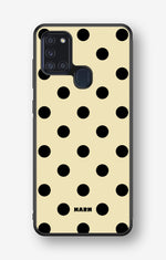 Samsung Galaxy A21s Hard Case – Honey Dots - View 1