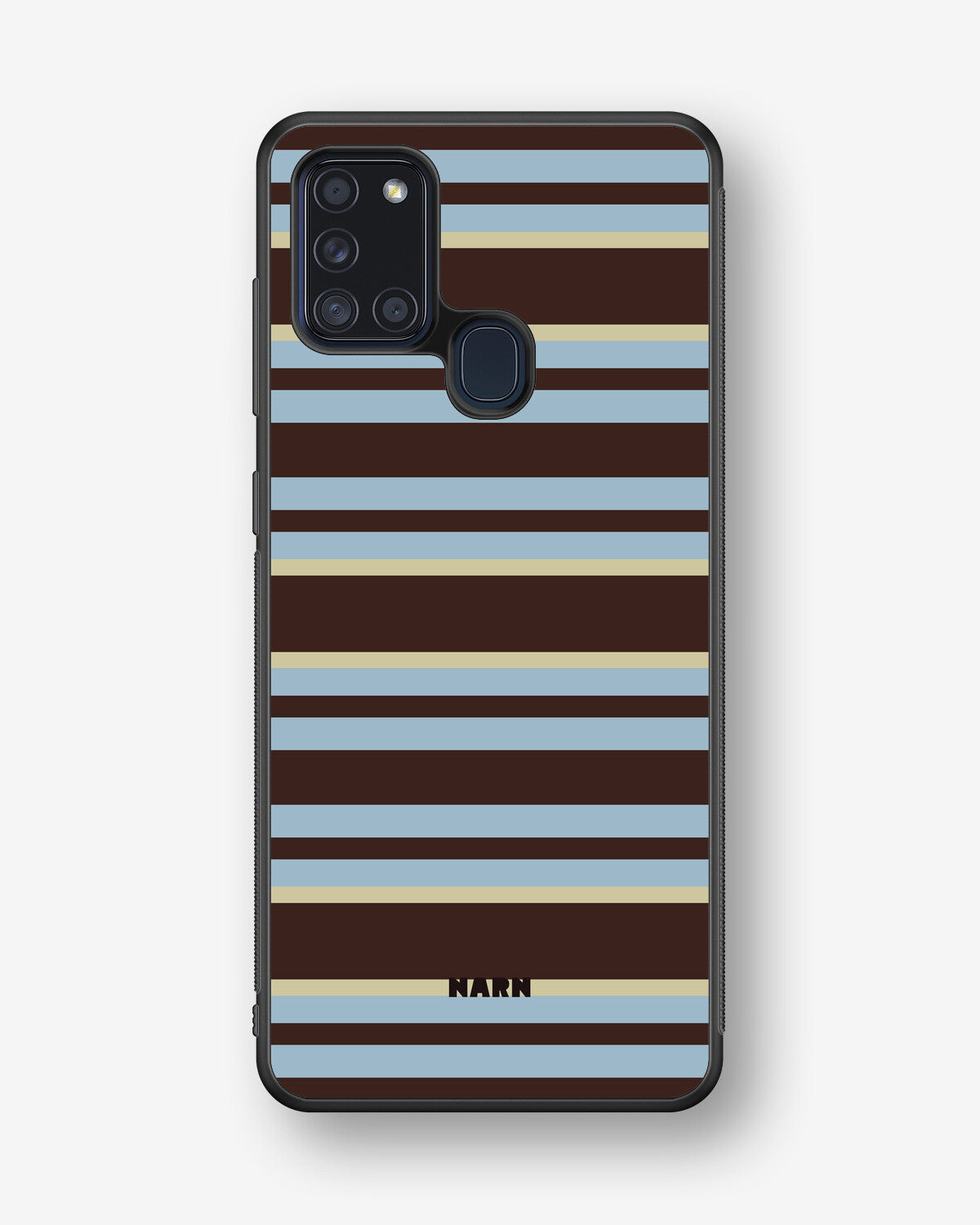 Samsung Galaxy A21s Hard Case – Latte Lines - View 1