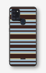 Samsung Galaxy A21s Hard Case – Latte Lines - View 1
