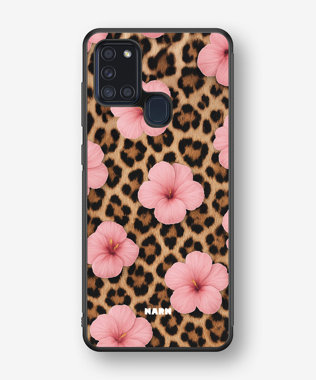 Samsung Galaxy A21s Hard Case – Leopard Flower - View 1