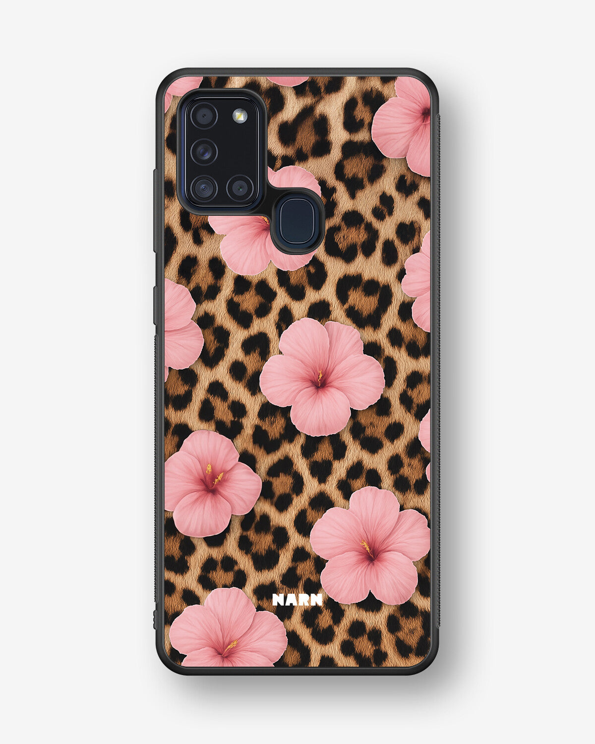 Samsung Galaxy A21s Hard Case – Leopard Flower - View 1